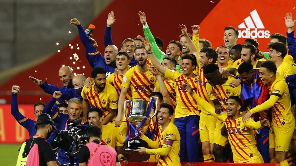 برشلونة يكتسح أتلتيك بيلباو ويتوج بلقب بطل كأس ملك إسبانيا....وأول تعليق لميسي بعد تتويج برشلونة بكأس إسبانيا